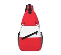 WBQLSL Sac à bandoulière de voyage à motif drapeau canadien, parfait pour les trajets quotidiens, le cyclisme, la randonnée et les aventures urbaines, Drapeau autrichien, One Size