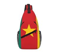 WBQLSL Sac à bandoulière de voyage à motif drapeau de la Jamaïque, parfait pour les trajets quotidiens, le cyclisme, la randonnée et les aventures urbaines, Drapeau du Cameroun, One Size