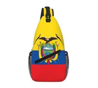 WBQLSL Sac à bandoulière de voyage à motif drapeau de la Jamaïque, parfait pour les trajets quotidiens, le cyclisme, la randonnée et les aventures urbaines, Drapeau de l'Équateur, One Size
