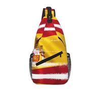 WBQLSL Sac à bandoulière de voyage à motif drapeau de l'Afrique du Sud, parfait pour les trajets quotidiens, le cyclisme, la randonnée et les aventures urbaines, Drapeau de l'Espagne, One Size