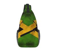 WBQLSL Sac à bandoulière de voyage à motif drapeau de l'Afrique du Sud, parfait pour les trajets quotidiens, le cyclisme, la randonnée et les aventures urbaines, Ancien drapeau jamaïcain, One Size