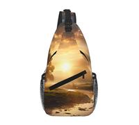 WBQLSL Sac à bandoulière de voyage à motif grue nord-américaine, parfait pour les trajets quotidiens, le cyclisme, la randonnée et les aventures urbaines, Soleil du matin, One Size