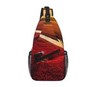 WBQLSL Sac à bandoulière de voyage à motif Monkey Fight, parfait pour les trajets quotidiens, le cyclisme, la randonnée et les aventures urbaines, Lycopène, One Size