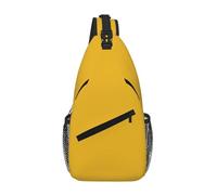 WBQLSL Sac à bandoulière de voyage vert foncé uni, parfait pour les trajets quotidiens, le cyclisme, la randonnée et les aventures urbaines, Couleur unie dorée, One Size