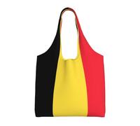 WBQLSL Sac à bandoulière Drapeau de Belgique - Pratique à transporter, adapté pour le shopping, le travail et l'étude, noir, taille unique