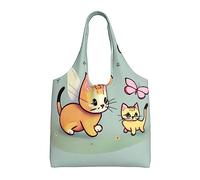 WBQLSL Sac à bandoulière en forme de chaton - Pratique à transporter, adapté pour le shopping, le travail et les études