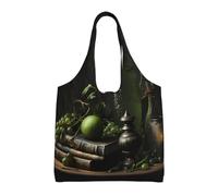 WBQLSL Sac à bandoulière pour bouteilles, pratique à transporter, adapté pour le shopping, le travail et l'étude, noir, taille unique