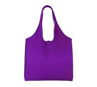 WBQLSL Sac à bandoulière violet foncé de couleur unie - Pratique à transporter, adapté pour le shopping, le travail et l'étude, noir, taille unique
