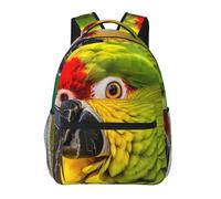 WBQLSL Sac à dos de voyage léger pour perroquet en gros plan adapté pour la randonnée, les voyages d'affaires, le camping, le fitness, l'école, l'université et d'autres occasions, avec un design
