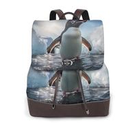 WBQLSL Sac à dos imprimé pinewood pour femme, adapté pour le travail, les voyages et les voyages d'affaires, Observation des pingouins, taille unique