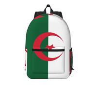 WBQLSL Sac à dos multi-poches imprimé drapeau de l'Algérie - Léger et durable pour le travail, les voyages d'affaires et les sports de plein air
