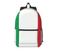 WBQLSL Sac à dos multi-poches imprimé drapeau italie - léger et durable pour le travail, les voyages d'affaires et les sports de plein air
