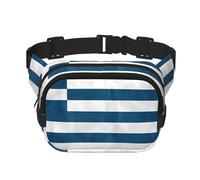 WBQLSL Sac banane élégant à motif drapeau grec, sac de voyage, sport, imperméable et résistant à l'usure
