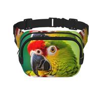 WBQLSL Sac banane imprimé perroquet avec gros plan, sac à bandoulière élégant, sac de poitrine léger pour le voyage et le sport