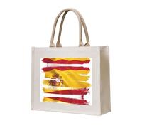 WBQLSL Sac de plage à motif drapeau de l'Espagne | Parfait pour la plage, les pique-niques, les voyages et les loisirs au bord de la piscine