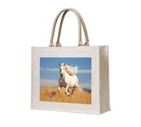 WBQLSL Sac de plage à motif étalon au galop | Parfait pour la plage, les pique-niques, les voyages et les loisirs au bord de la piscine