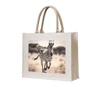 WBQLSL Sac de plage à motif zébré au galop | Parfait pour la plage, les pique-niques, les voyages et les loisirs au bord de la piscine