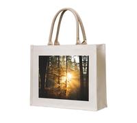 WBQLSL Sac de rangement léger en toile imprimée Only - Parfait pour la plage, les pique-niques et le shopping quotidien
