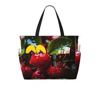 WBQLSL Sac de voyage à motif fruits post-récolte pour salle de gym/piscine/magasinage/court voyage