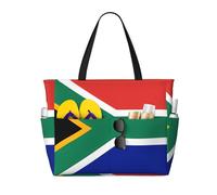 WBQLSL Sac de voyage de plage motif drapeau de l'Afrique du Sud pour gym/piscine/supermarché/court voyage
