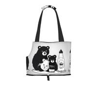 WBQLSL Sac de voyage mignon pour animal domestique avec motif bouteille de lait - Petit sac à bandoulière pour voitures et personnes