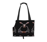 WBQLSL Sac de voyage pour animaux avec de longues oreilles - Sac à bandoulière pour animaux domestiques