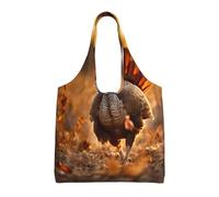 WBQLSL Sac en toile imprimée jambon, convient pour les sacs de courses, sacs tendance pour femme