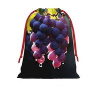 WBQLSL Sachets cadeaux imprimés raisins M cristallins, parfaits pour les mariages, Noël, anniversaires et anniversaires (S-L)