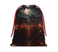 WBQLSL Sacs cadeaux imprimés All Hallows' Eve S, parfaits pour les mariages, Noël, anniversaires et anniversaires (S-L)