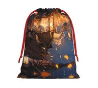 WBQLSL Sacs cadeaux imprimés Cendrillon L, parfaits pour les mariages, Noël, anniversaires et anniversaires (S-L)