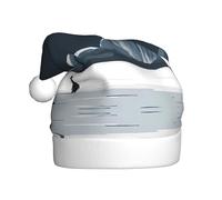 WBQLSL Silhouette minimaliste de pingouin - Les chapeaux festifs imprimés et les chapeaux de Noël pour adultes sont parfaits pour les fêtes de Noël d'hiver et au quotidien