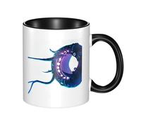WBQLSL Strange Creature Tasse en céramique double couleur, tasse classique à grande anse, adaptée pour le bureau et la maison - Passe au micro-ondes