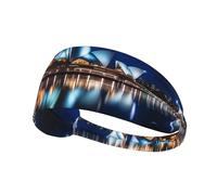 WBQLSL Sydney Opera House Bandeau de sport anti-humidité pour course à pied, cyclisme, yoga, fitness, sport