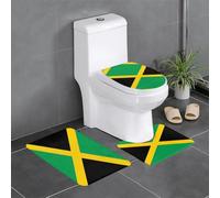 WBQLSL Tapis de bain antidérapant motif drapeau de la Jamaïque - Tapis de sol pour chambre à coucher - Décoration d'intérieur