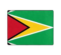 WBQLSL Tapis de salon imprimé drapeau de la Guyane, 160 x 121,9 cm, tapis de sol pour la maison, le bureau, sous un canapé, un bureau