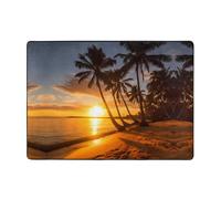 WBQLSL Tapis de sol en flanelle de coco - 203 x 147 cm - Tapis de sol pour salon et chambre à coucher