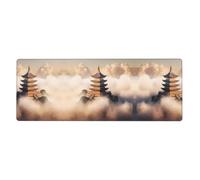 WBQLSL Tapis de souris et de clavier imprimé castles en Espagne (30 x 80 cm) | Parfait pour les jeux et le bureau