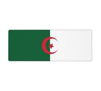 WBQLSL Tapis de souris et de clavier imprimé drapeau de l'Algérie (30 x 80 cm) | Parfait pour les jeux et le bureau