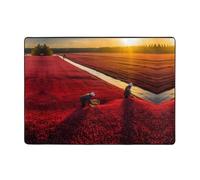 WBQLSL Tapis imprimé lycopène de 203,2 x 147,3 cm, pour salon, bureau, balcon, table de chevet, table basse