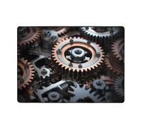 WBQLSL Tapis imprimé Machine Gear 203,2 x 147,3 cm - Tapis décoratif pour salon, bureau, balcon, table de chevet, table basse