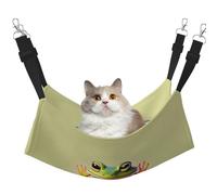 WBQLSL The Funny Frog Doing Yoga Hamac imprimé pour animaux de compagnie - Hamac de couchage pour chats, furets, chiots, lapins, petits animaux