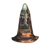 WBQLSL Tit for tat Cape de magicien à motifs, convient pour adultes et adolescents, cosplay, gamme complète de tailles S, M, L