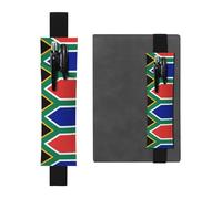 WBQLSL Trousse à crayons avec bande élastique à motif drapeau de l'Afrique du Sud, convient pour les cadeaux d'anniversaire des filles, la fête des enseignants, l'obtention d'un diplôme, la papeterie