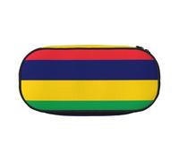 WBQLSL Trousse à crayons avec motif drapeau de l'île Maurice - Grande capacité - Multicouche - Pour fournitures de bureau - Unisexe