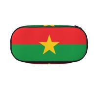 WBQLSL Trousse à crayons avec motif drapeau du Burkina Faso - Grande capacité - Séparations multicouches - Fournitures de bureau - Unisexe