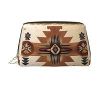 WBQLSL Trousse de maquillage avancée en cuir pour motoneige - Sac de rangement pour cosmétiques - Convient pour transporter des cosmétiques avec vous, Motifs indiens, Taille unique