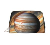 WBQLSL Trousse de maquillage en cuir avec étoile de mer pour transporter des produits cosmétiques avec vous, Paysage de Jupiter, Taille unique