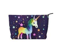 WBQLSL Trousse de maquillage en velours côtelé One Horse Star - Sac de rangement de voyage, peut contenir du rouge à lèvres, de la poudre et d'autres produits cosmétiques