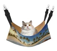 WBQLSL Turtles on The Beach Hamac pour animal de compagnie Grand hamac imprimé pour chat, furet, chiot, lapin, petits animaux