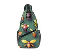 WBQLSL UFO Landing Sac à bandoulière de voyage à motifs, parfait pour les trajets quotidiens, le cyclisme, la randonnée et les aventures urbaines, Atlas des insectes, One Size